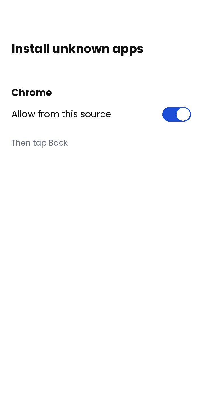 Allow this install